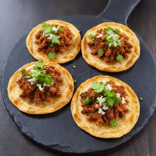 Sopes de Papa y Chorizo con Cilantro