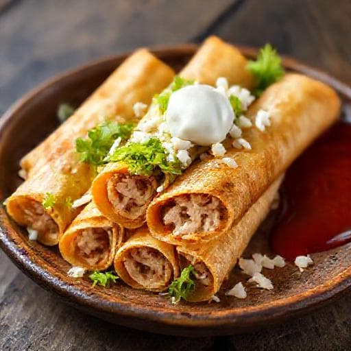 Flautas de Pollo Tradicionales