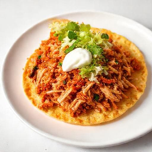 Tostadas de Tinga de Pollo Express