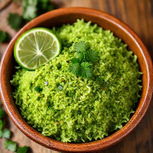 Arroz Verde a la Mexicana