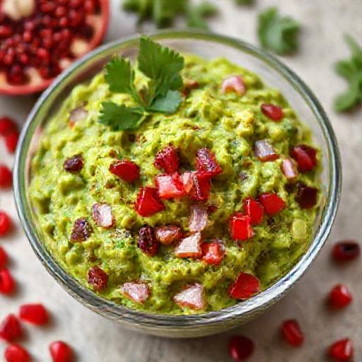 Guacamole con Granada y Chile Serrano