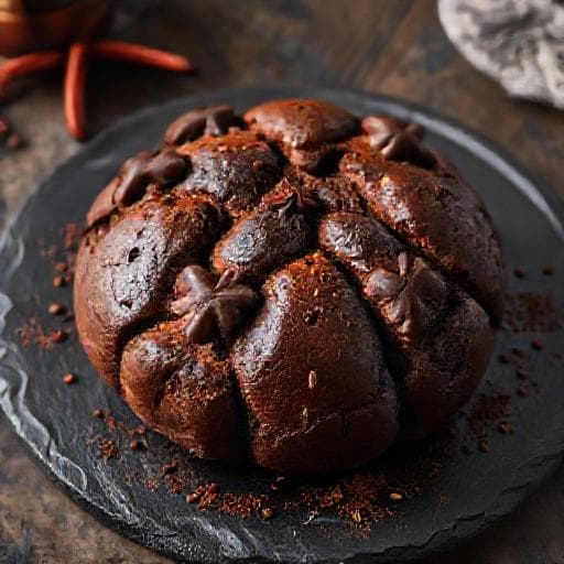 Pan de Muerto de Chocolate y Chile
