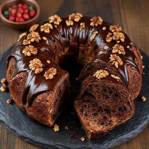 Rosca de Reyes de Chocolate y Nuez