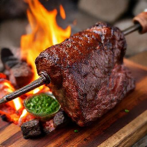 Asado a la Estaca con Chimichurri