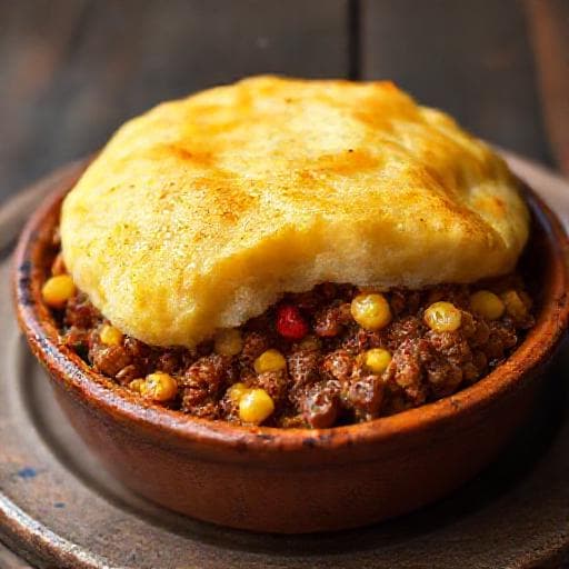 Pastel de Papa con Chorizo y Maíz