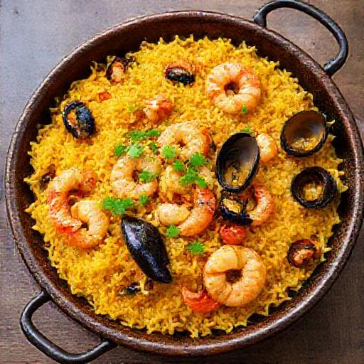 Paella de Mariscos Rápida