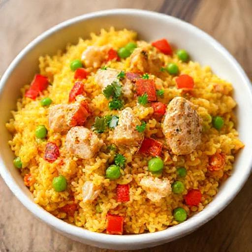 Arroz con Pollo Peruano Rápido
