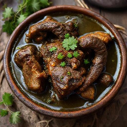 Seco de Cabrito Norteño con Chicha de Jora