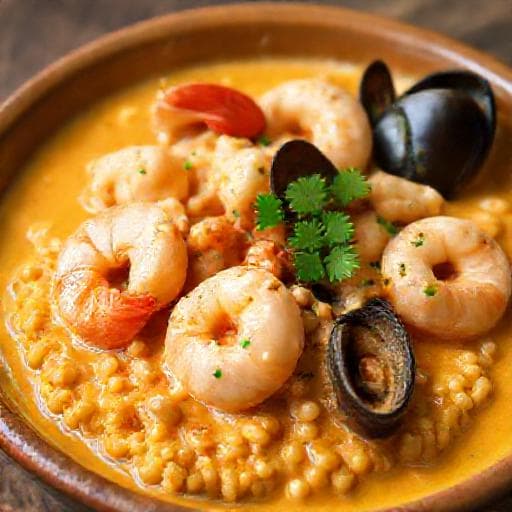 Tacu Tacu de Mariscos Cremoso