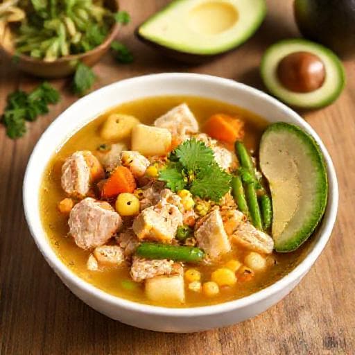 Sancocho Express de Pollo y Verduras