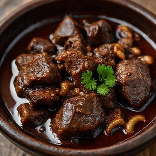 Sobrebarriga en Salsa con Cerveza Negra