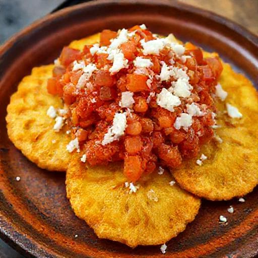 Patacones con Hogao Tradicionales