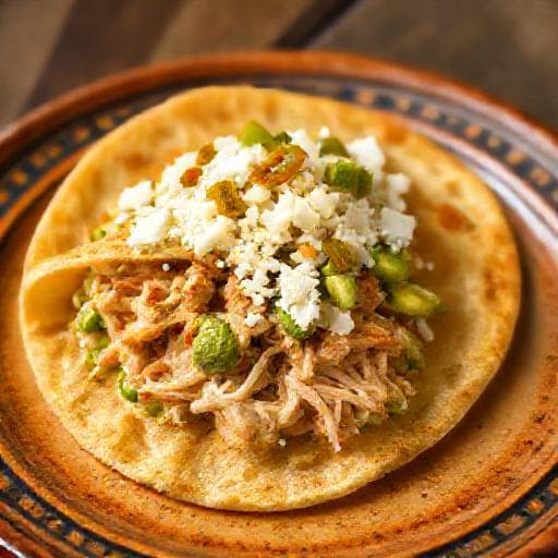 Arepa Reina Pepiada con Toque Andino