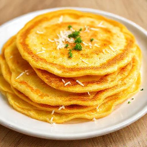 Cachapas Rápidas con Queso Blanco Rallado