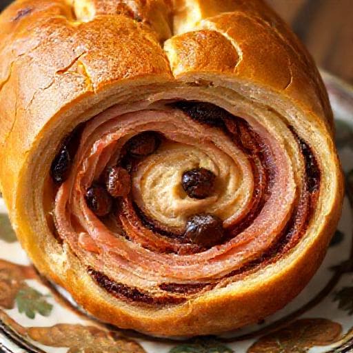 Pan de Jamón con Toque Dulce de Guayaba