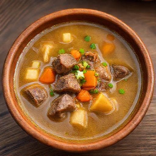 Sopa de Maní con Toque Andino (con Chuño)