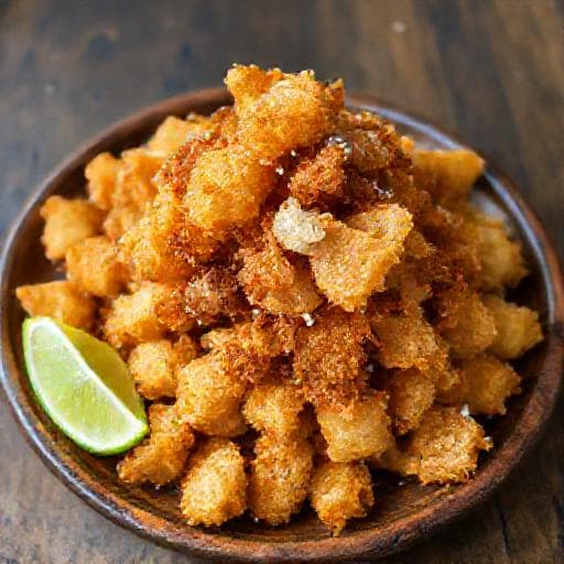 Yuca Frita con Chicharrón Tradicional
