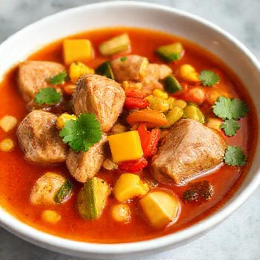 Kak'ik con Verduras de Temporada
