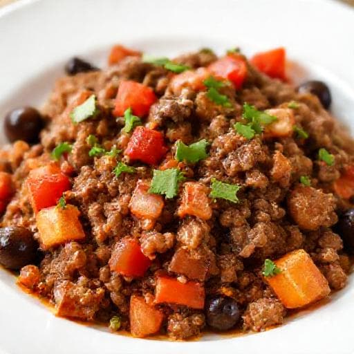 Picadillo Rápido a la Cubana