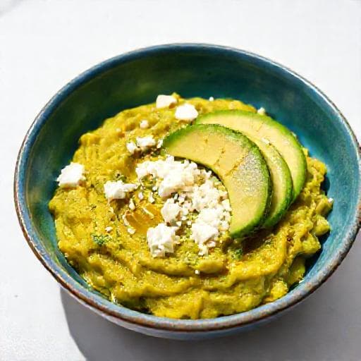 Mangú Rápido con Queso y Aguacate