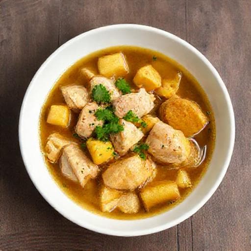 Sancocho Rápido de Pollo y Vegetales