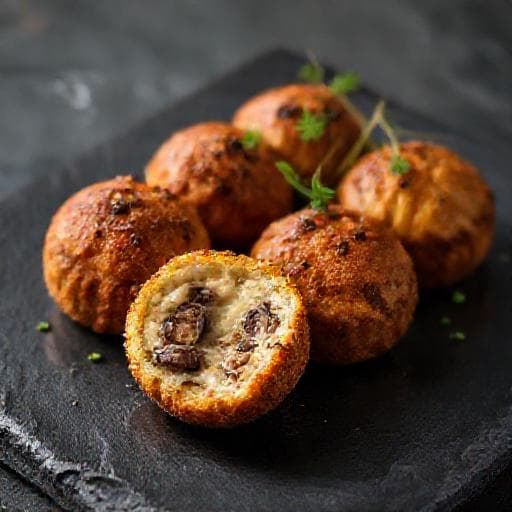 Croquetas de Jamón Ibérico con Boletus