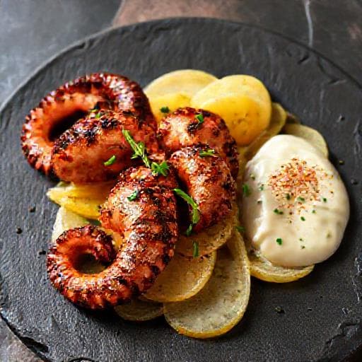 Pulpo a la Brasa con Alioli Suave
