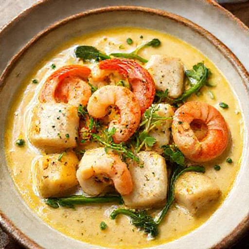 Bacalao al Pil Pil con Gambas y Ajetes