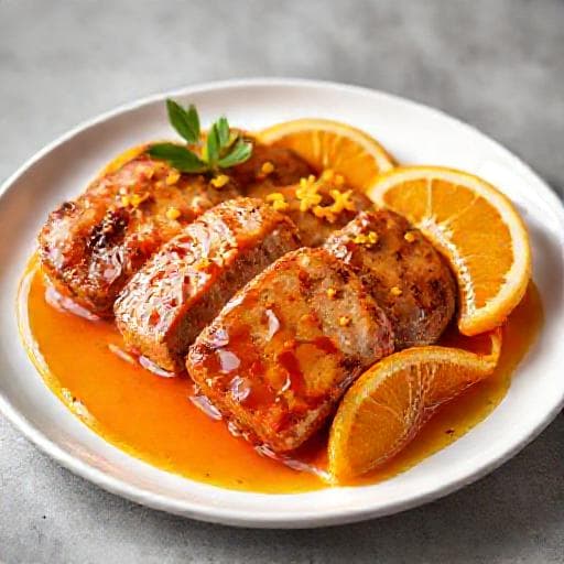 Solomillo de Cerdo a la Naranja Rápida