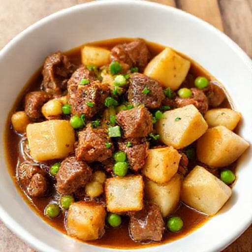 Carne Guisada Rápida con Patatas
