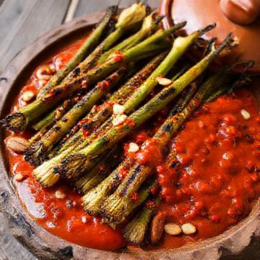 Calçots con Salsa Romesco Tradicional