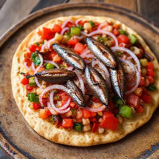 Coca de Trempó con Anchoas