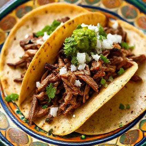 Tacos de Carnitas Estilo Michoacán con Salsa Verde