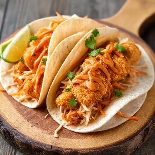 Tacos de Pescado Ensenada con Aderezo de Chipotle
