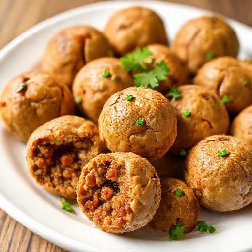 كبة الأرز بالعدس (نباتية)
