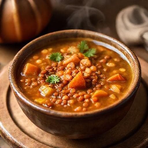 شوربة العدس التقليدية