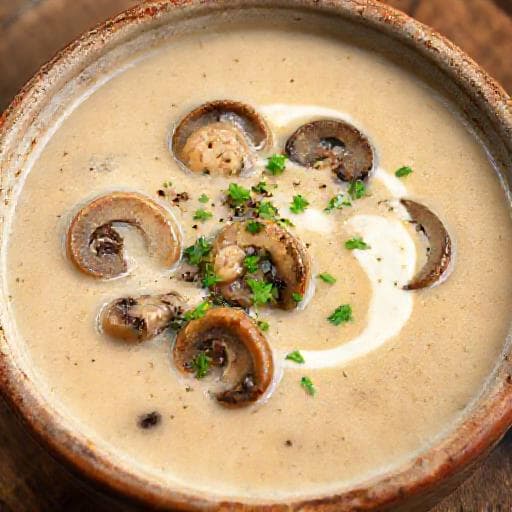 شوربة كريمة الفطر التقليدية