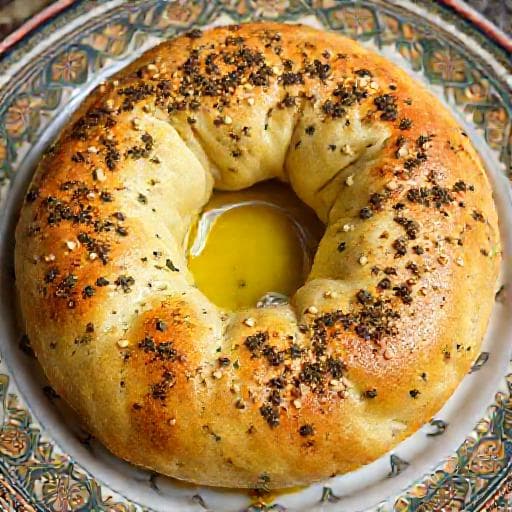 كعك القدس بالزعتر وزيت الزيتون