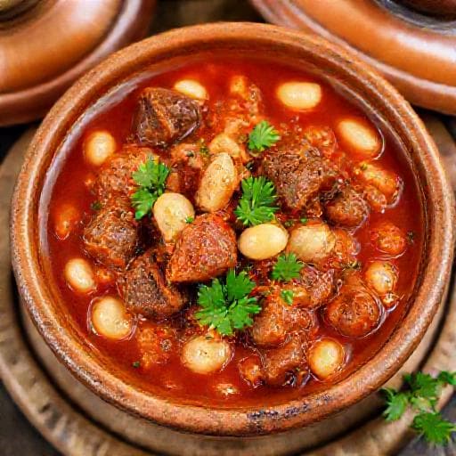 مرق فاصوليا عراقي تقليدي