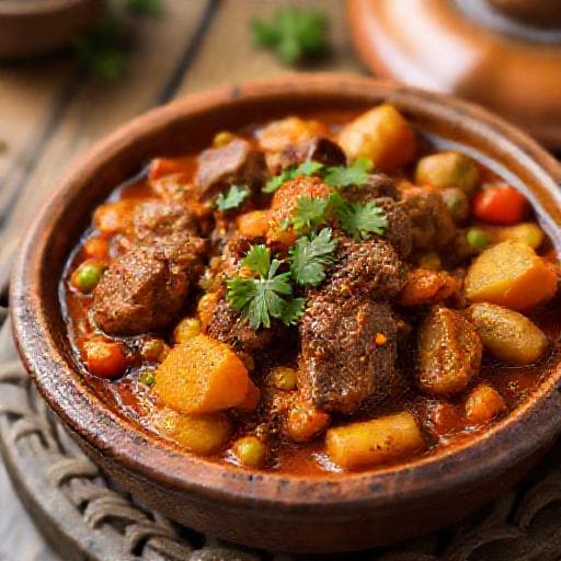 حميسة لحم عراقية بالخضروات