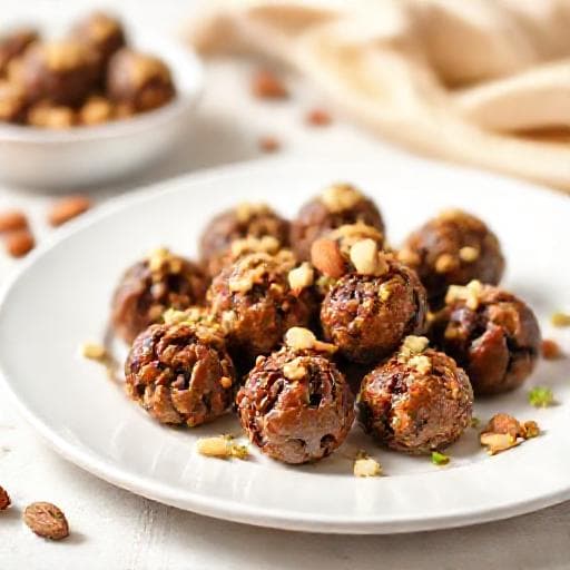 مدكوكة التمر السريعة بالمكسرات