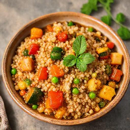 بلبولة سريعة بالخضار