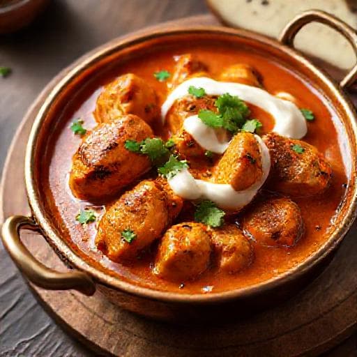دجاج تيكا ماسالا بالزبدة (باستخدام صلصة الزبدة ماسالا)