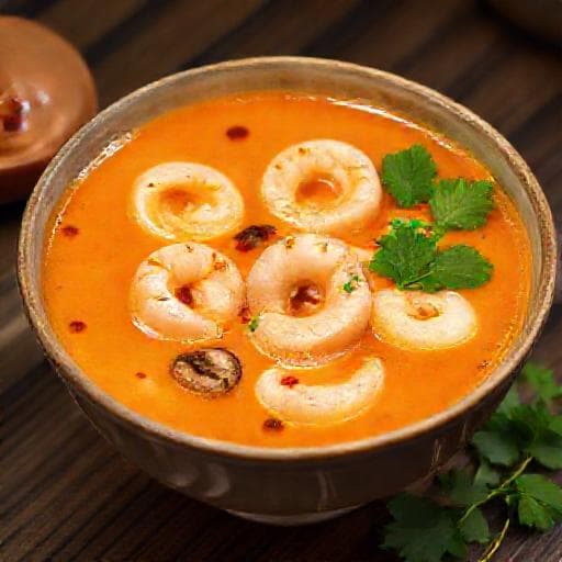 توم يام نům كونغ (شوربة الروبيان الكريمية)