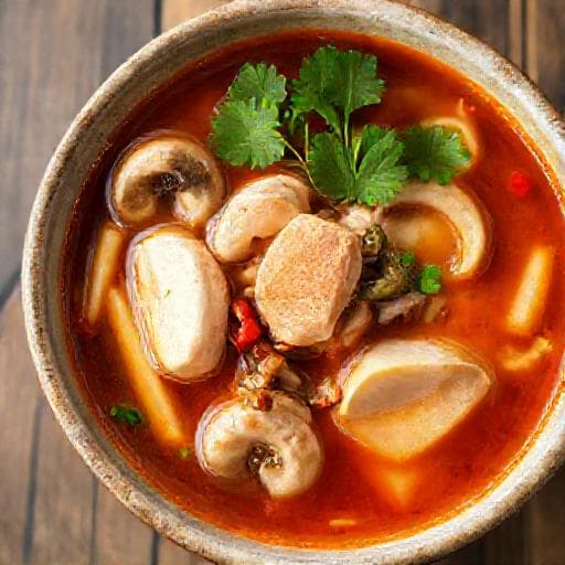 توم يام سريع بالدجاج