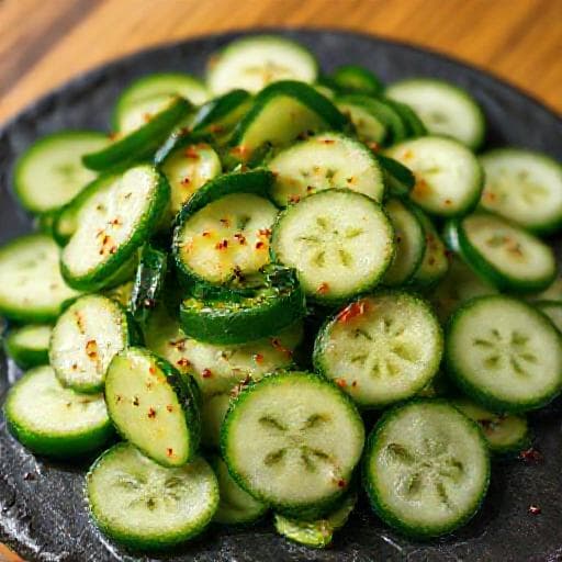 سلطة الخيار الآسيوية السريعة