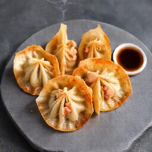 جيوزا الروبيان بالثوم والزنجبيل