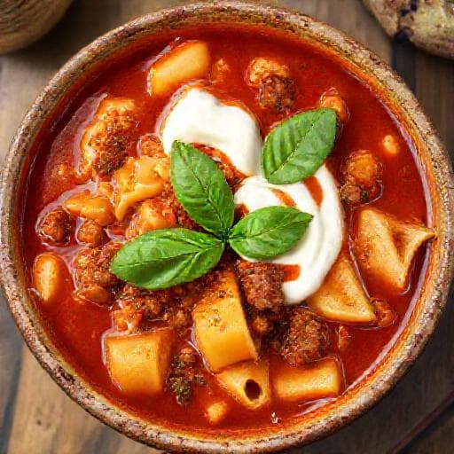 شوربة اللازانيا الكلاسيكية