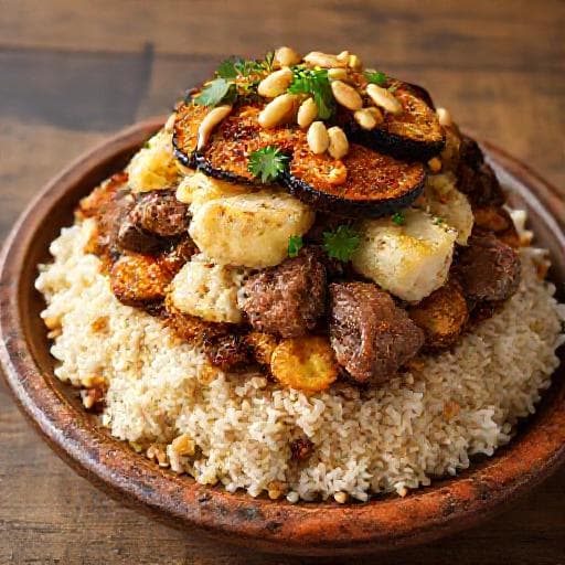مقلوبة اللحم التقليدية