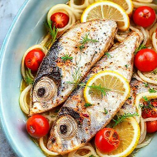 Aegean Mackerel Plaki with Fennel and Lemon